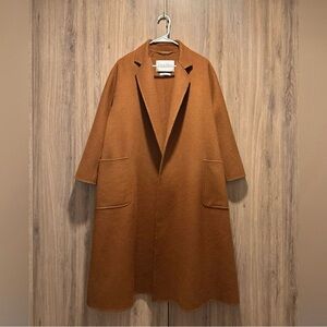 Vintage Crazy Ones Brown Cashmere Coat Size IT 34/US 0